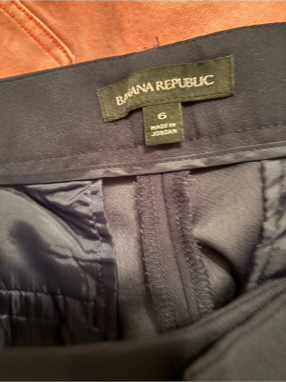 Banana republic avery tuxedo stripe ankle dress pants navy blue green 6 - Picture 5 of 7
